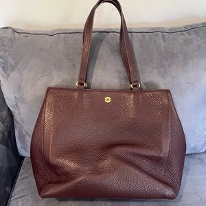 Dagne Dover Medium Allyn Tote in Oxblood